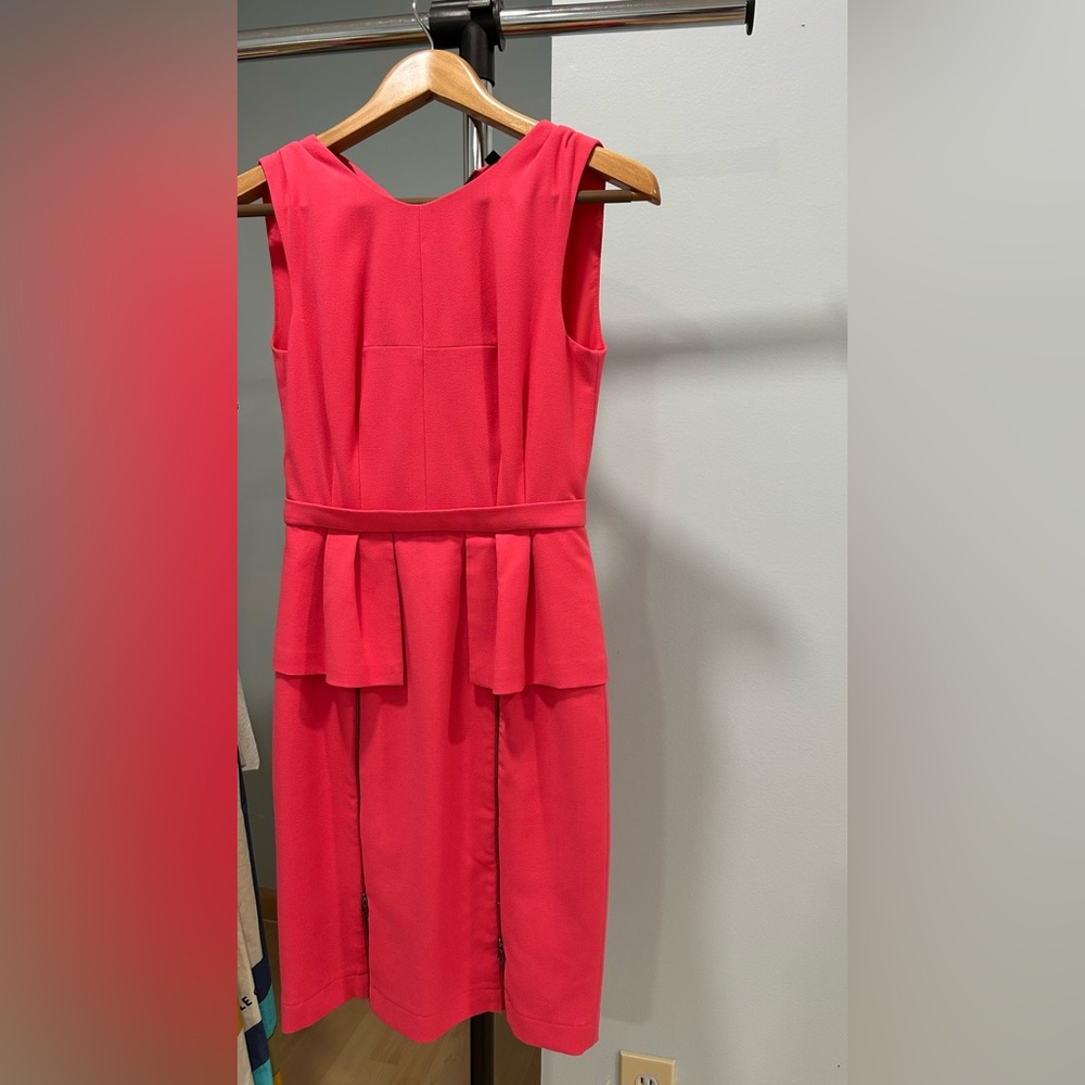 BCBGMaxAzria Vibrant Red Midi Dress